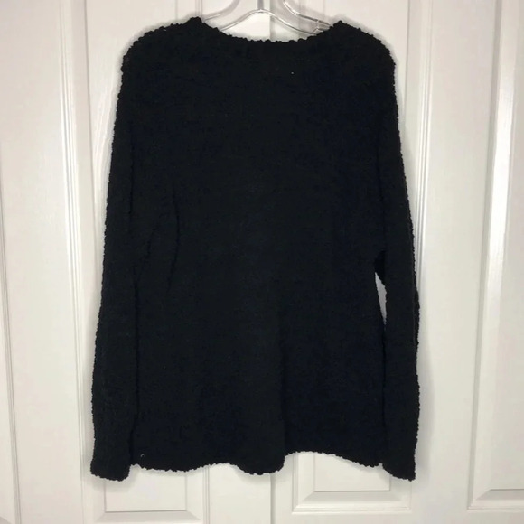 STYLE & CO. Black Teddy Bear Sweater - Picture 5 of 8